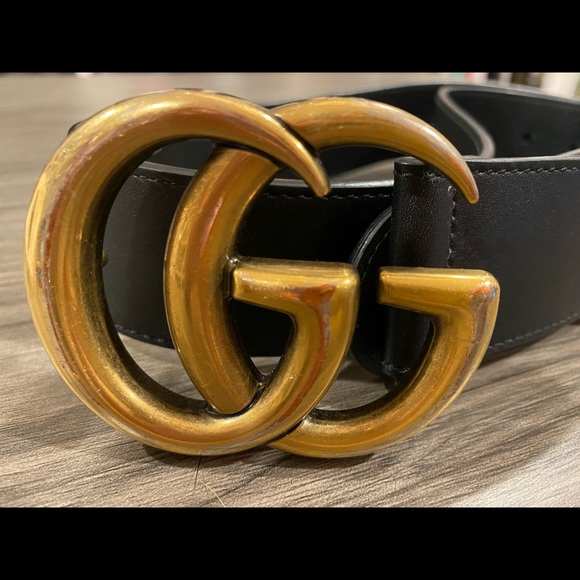 Gucci Double G wide belt size 34 - Picture 2 of 4